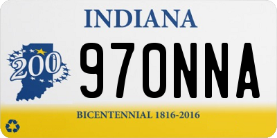 IN license plate 970NNA