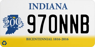 IN license plate 970NNB