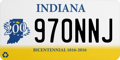 IN license plate 970NNJ