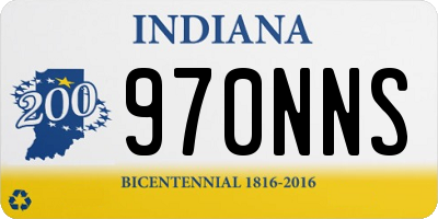 IN license plate 970NNS