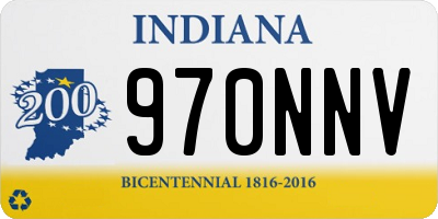 IN license plate 970NNV