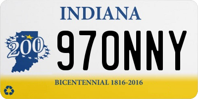IN license plate 970NNY