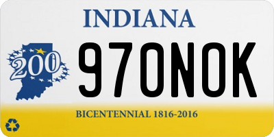 IN license plate 970NOK