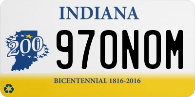 IN license plate 970NOM