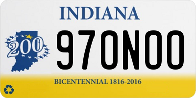 IN license plate 970NOO
