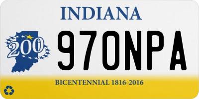 IN license plate 970NPA