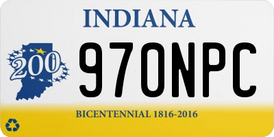 IN license plate 970NPC