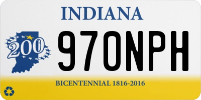 IN license plate 970NPH
