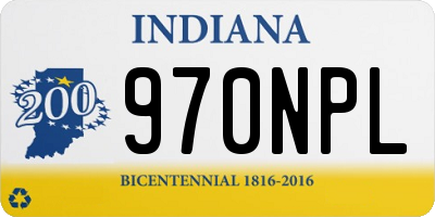 IN license plate 970NPL