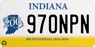 IN license plate 970NPN