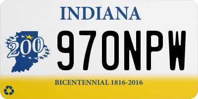 IN license plate 970NPW