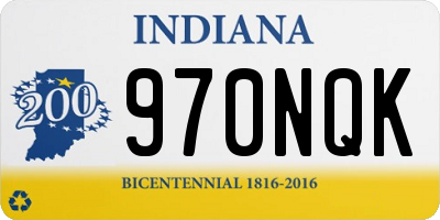 IN license plate 970NQK