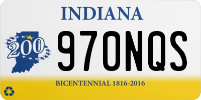 IN license plate 970NQS