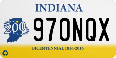 IN license plate 970NQX