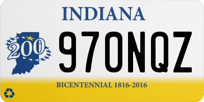 IN license plate 970NQZ