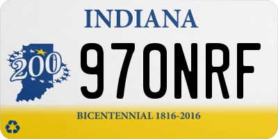 IN license plate 970NRF