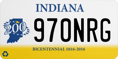 IN license plate 970NRG