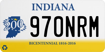 IN license plate 970NRM