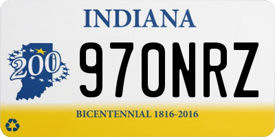 IN license plate 970NRZ