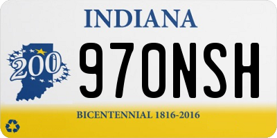 IN license plate 970NSH
