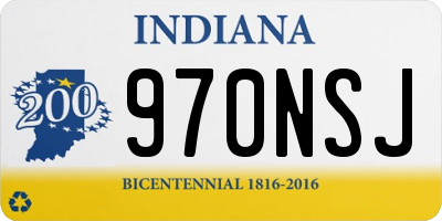 IN license plate 970NSJ