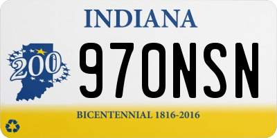 IN license plate 970NSN