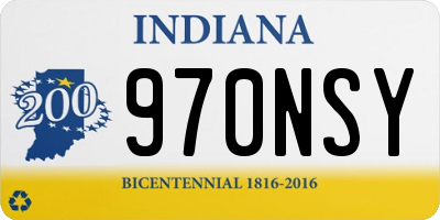 IN license plate 970NSY