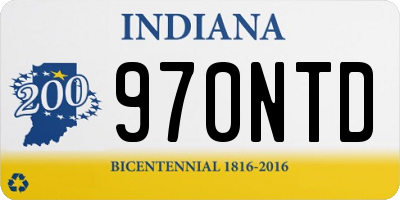 IN license plate 970NTD