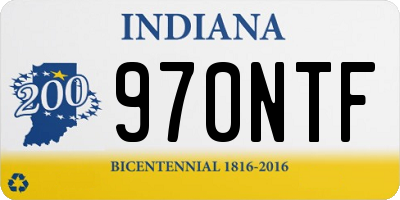 IN license plate 970NTF