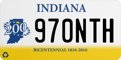 IN license plate 970NTH