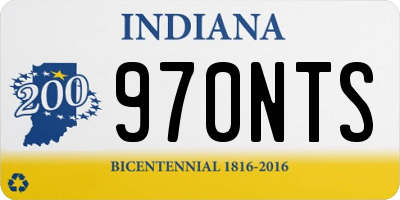 IN license plate 970NTS