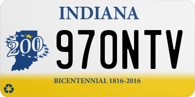 IN license plate 970NTV