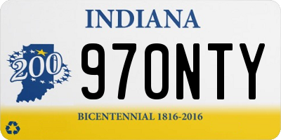 IN license plate 970NTY