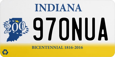 IN license plate 970NUA