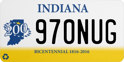 IN license plate 970NUG