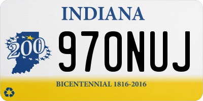 IN license plate 970NUJ