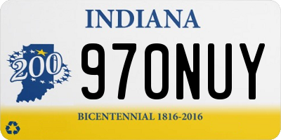 IN license plate 970NUY