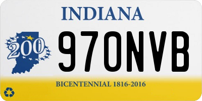IN license plate 970NVB