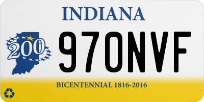 IN license plate 970NVF