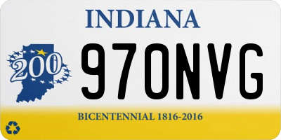 IN license plate 970NVG