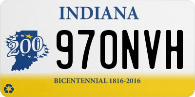 IN license plate 970NVH