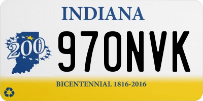 IN license plate 970NVK