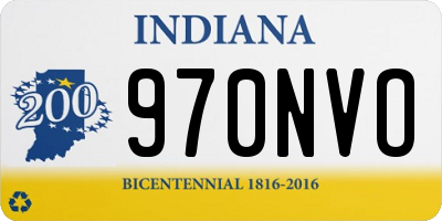 IN license plate 970NVO