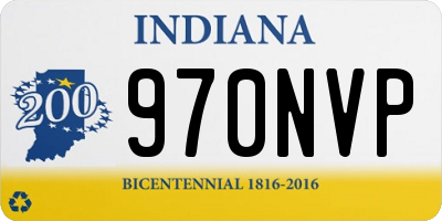 IN license plate 970NVP