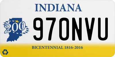 IN license plate 970NVU