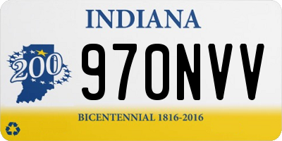 IN license plate 970NVV