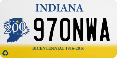 IN license plate 970NWA