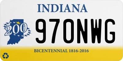 IN license plate 970NWG