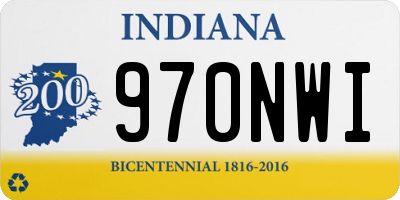 IN license plate 970NWI