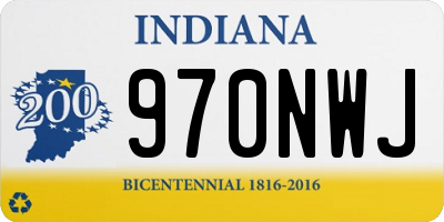 IN license plate 970NWJ